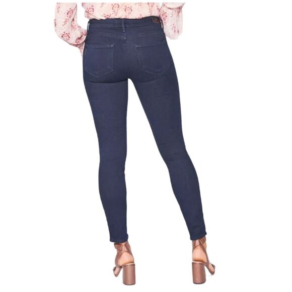 NWT PAIGE Hoxton Skinny Ankle Jeans 28 Denali Dark Wash High Rise Stretch Denim - Picture 3 of 7